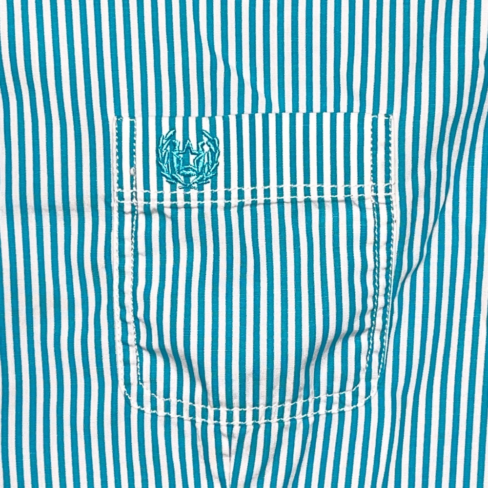 Panhandle Rough Stock Striped Button Up - Picture 3 of 7